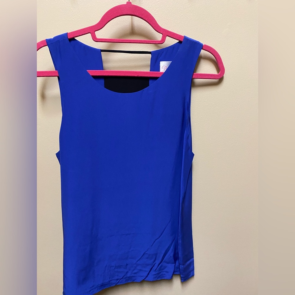 NWT Parker silk open back blouse